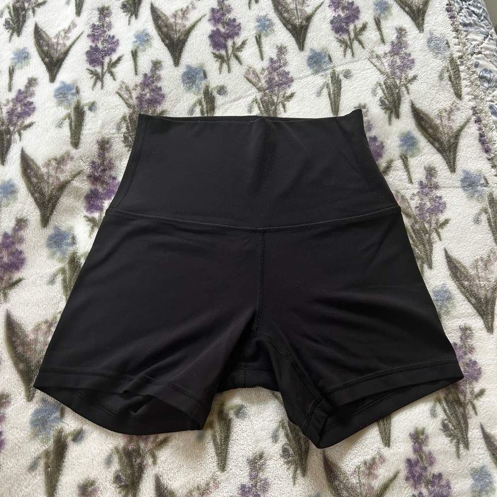 Lululemon athletica Black High-Rise Bike Shorts 4”